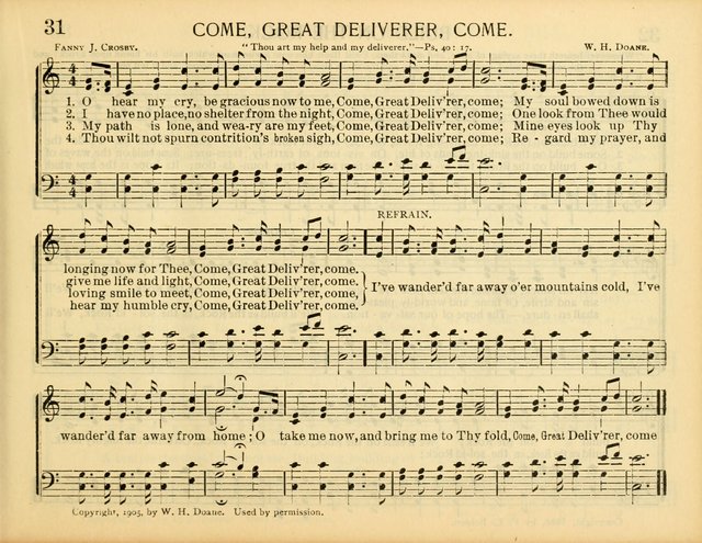 Christ in Song: for all religious services nearly one thousand best gospel hymns, new and old with responsive scripture readings (Rev. and Enl.) page 31