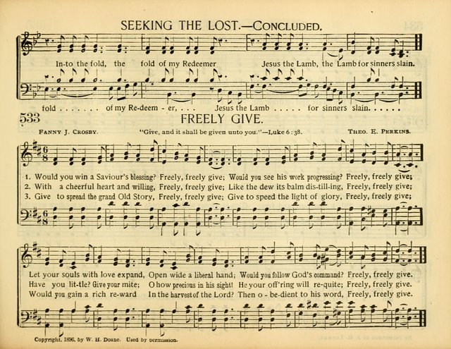 Christ in Song: for all religious services nearly one thousand best gospel hymns, new and old with responsive scripture readings (Rev. and Enl.) page 325