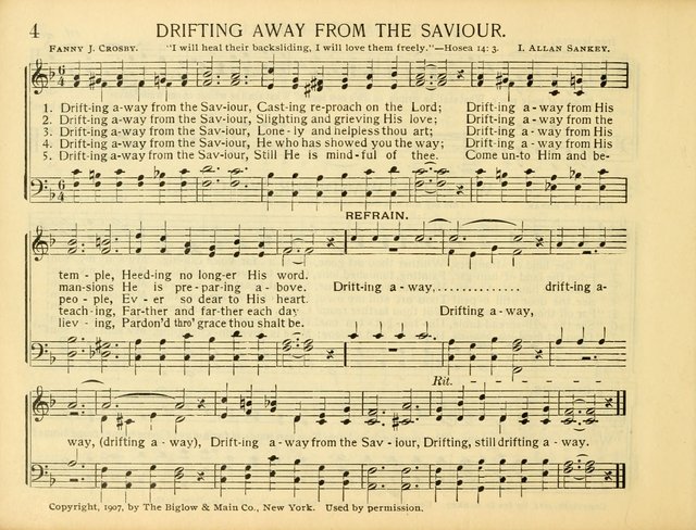 Christ in Song: for all religious services nearly one thousand best gospel hymns, new and old with responsive scripture readings (Rev. and Enl.) page 4