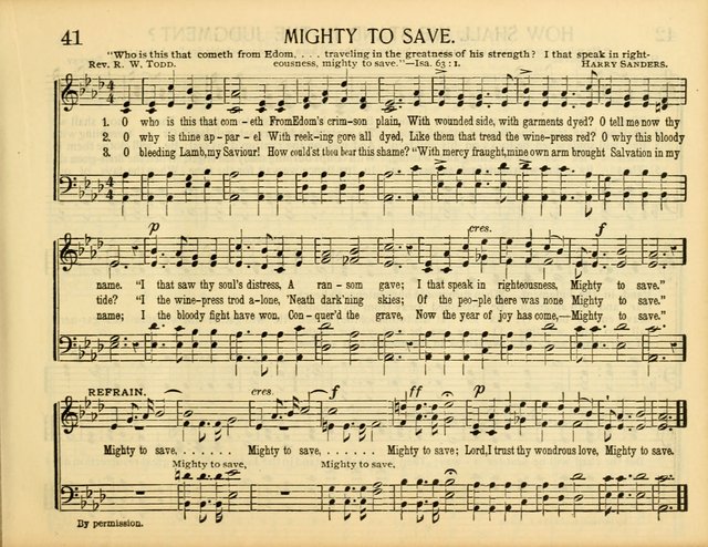 Christ in Song: for all religious services nearly one thousand best gospel hymns, new and old with responsive scripture readings (Rev. and Enl.) page 41