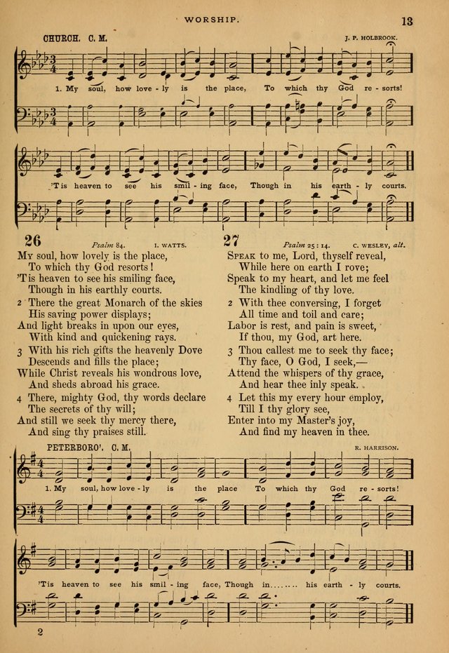 The Calvary Selection of Spiritual Songs: with music for use in social meetings. page 13