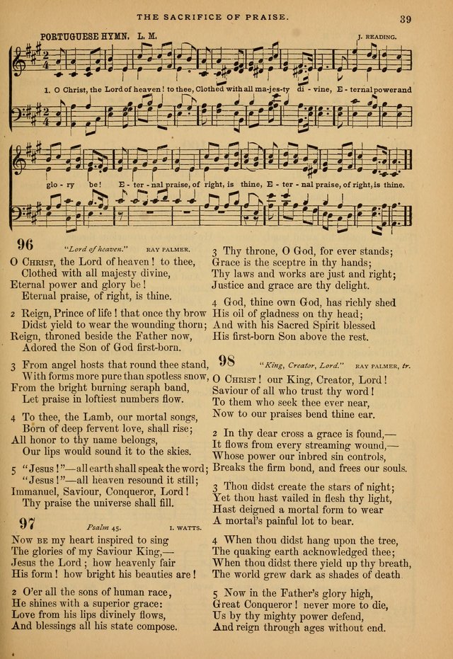 The Calvary Selection of Spiritual Songs: with music for use in social meetings. page 39