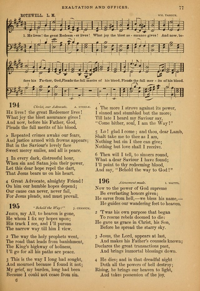 The Calvary Selection of Spiritual Songs: with music for use in social meetings. page 77