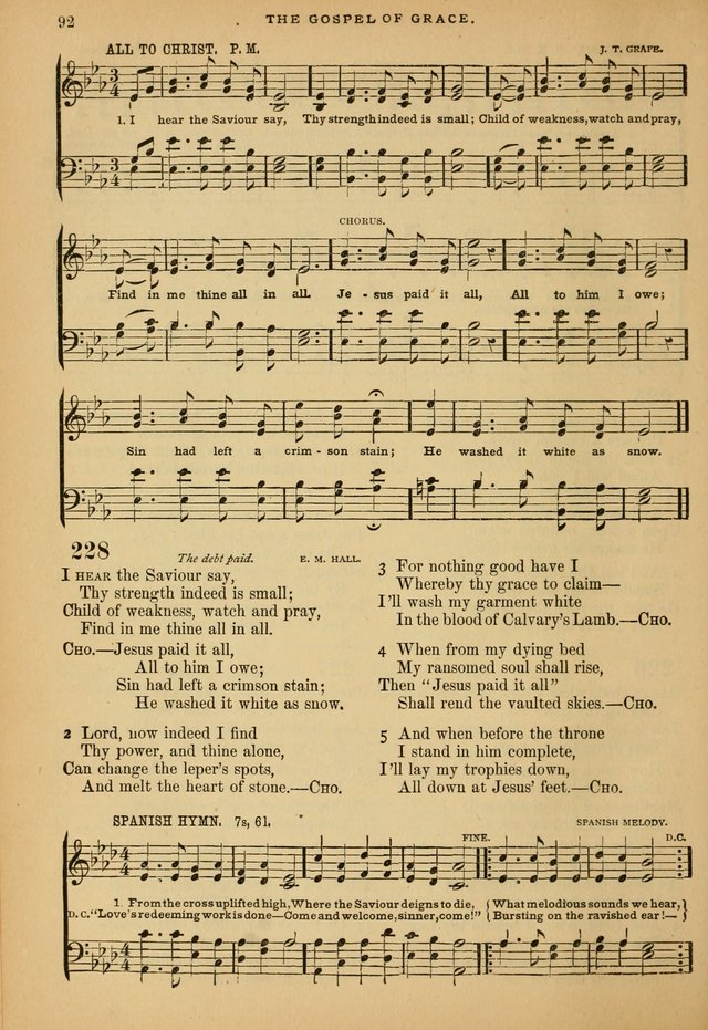 The Calvary Selection of Spiritual Songs: with music for use in social meetings. page 92