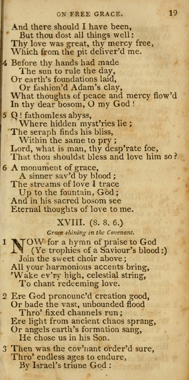 The Cluster of Spiritual Songs, Divine Hymns and Sacred Poems: being chiefly a collection (3rd ed. rev.) page 19
