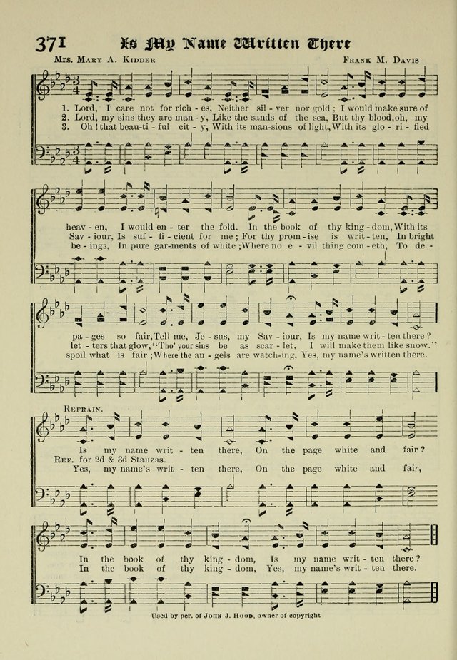 Church and Sunday School Hymnal with Supplement: a Collection of Hymns and Sacred Songs ... [with Deutscher Anhang] page 262