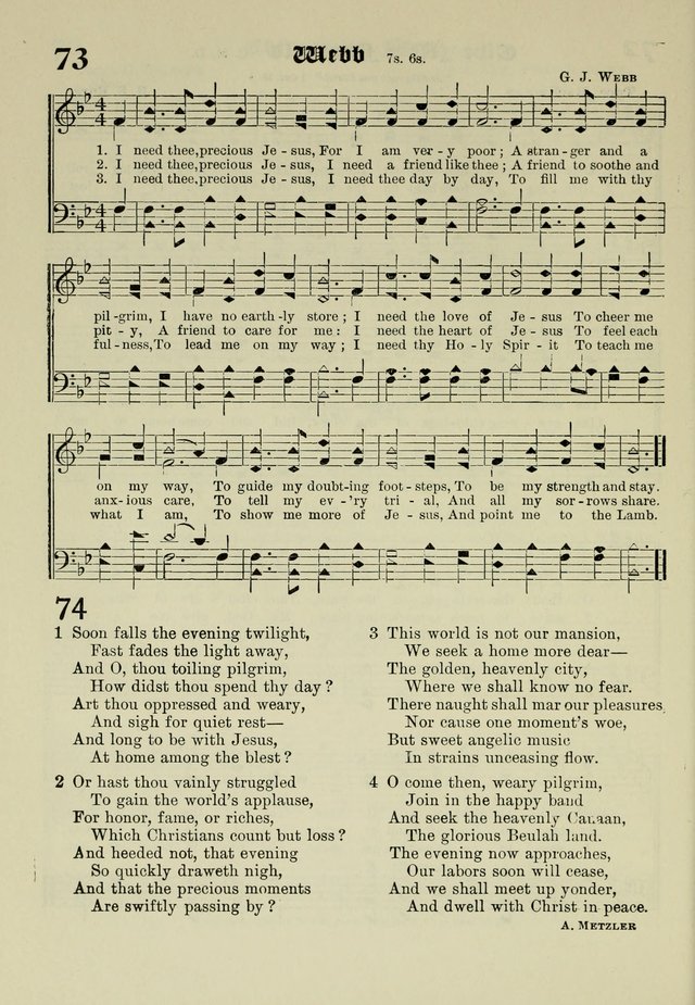 Church and Sunday School Hymnal with Supplement: a Collection of Hymns and Sacred Songs ... [with Deutscher Anhang] page 42