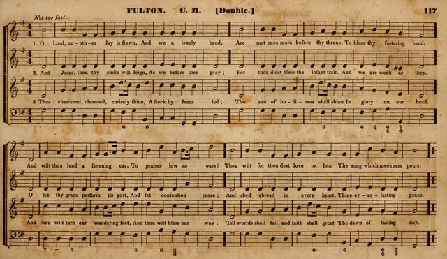 The Choir: or, Union collection of church music. Consisting of a great variety of psalm and hymn tunes, anthems, &c. original and selected. Including many beautiful subjects from the works.. (2nd ed.) page 117