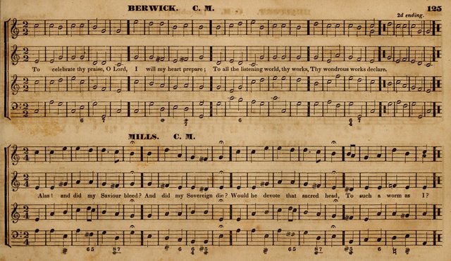 The Choir: or, Union collection of church music. Consisting of a great variety of psalm and hymn tunes, anthems, &c. original and selected. Including many beautiful subjects from the works.. (2nd ed.) page 125
