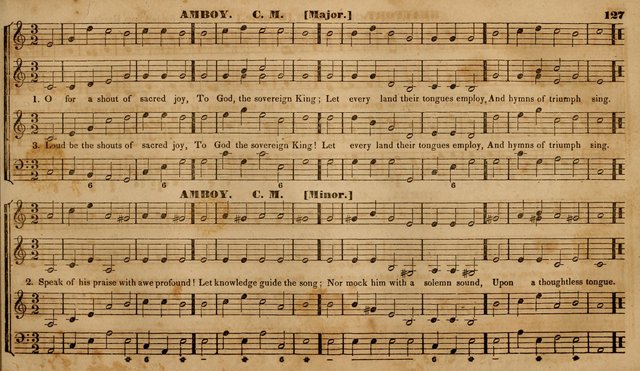 The Choir: or, Union collection of church music. Consisting of a great variety of psalm and hymn tunes, anthems, &c. original and selected. Including many beautiful subjects from the works.. (2nd ed.) page 127