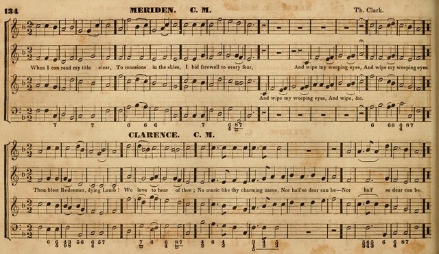 The Choir: or, Union collection of church music. Consisting of a great variety of psalm and hymn tunes, anthems, &c. original and selected. Including many beautiful subjects from the works.. (2nd ed.) page 134