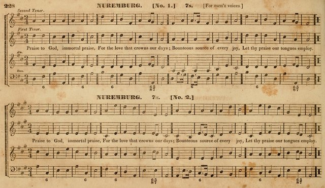 The Choir: or, Union collection of church music. Consisting of a great variety of psalm and hymn tunes, anthems, &c. original and selected. Including many beautiful subjects from the works.. (2nd ed.) page 228