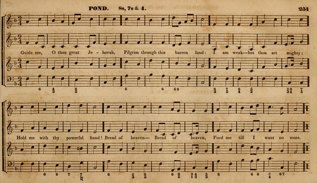 The Choir: or, Union collection of church music. Consisting of a great variety of psalm and hymn tunes, anthems, &c. original and selected. Including many beautiful subjects from the works.. (2nd ed.) page 251