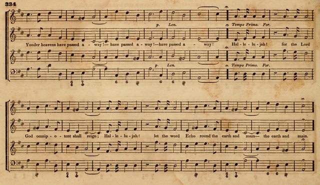The Choir: or, Union collection of church music. Consisting of a great variety of psalm and hymn tunes, anthems, &c. original and selected. Including many beautiful subjects from the works.. (2nd ed.) page 334