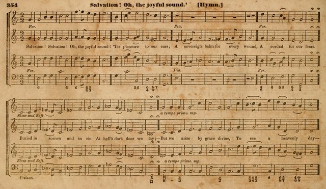 The Choir: or, Union collection of church music. Consisting of a great variety of psalm and hymn tunes, anthems, &c. original and selected. Including many beautiful subjects from the works.. (2nd ed.) page 354