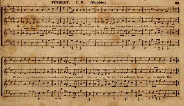 The Choir: or, Union collection of church music. Consisting of a great variety of psalm and hymn tunes, anthems, &c. original and selected. Including many beautiful subjects from the works.. (2nd ed.) page 99