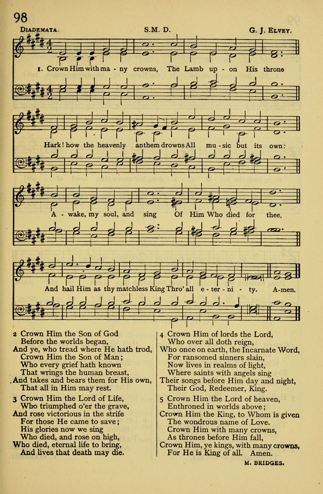 Columbia University Hymnal page 105