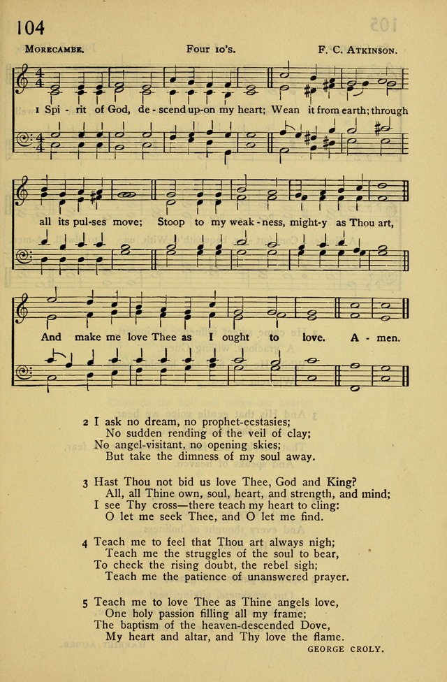 Columbia University Hymnal page 111