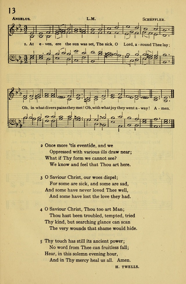 Columbia University Hymnal page 13