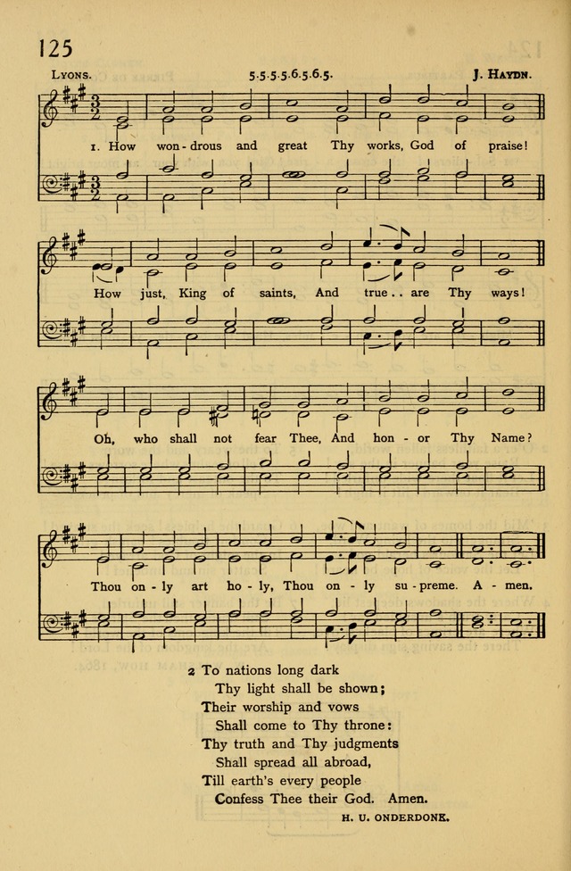 Columbia University Hymnal page 134