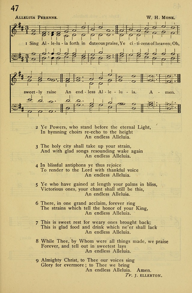 Columbia University Hymnal page 49