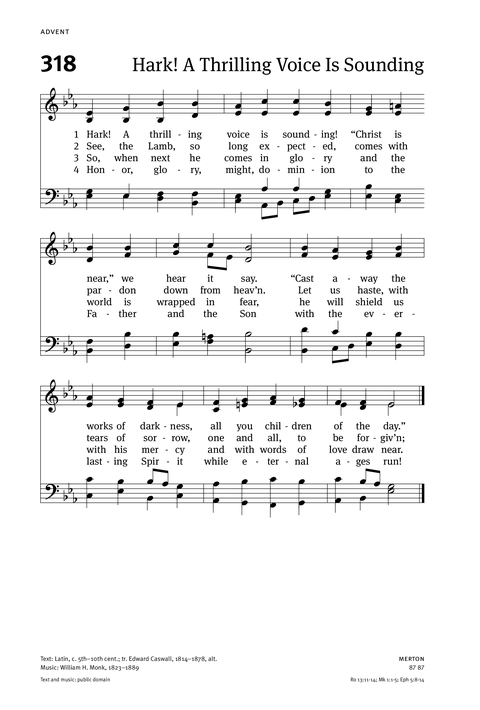 Christian Worship: Hymnal page 274