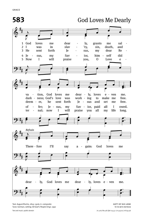 Christian Worship: Hymnal page 574