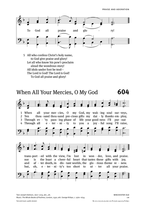 Christian Worship: Hymnal page 597