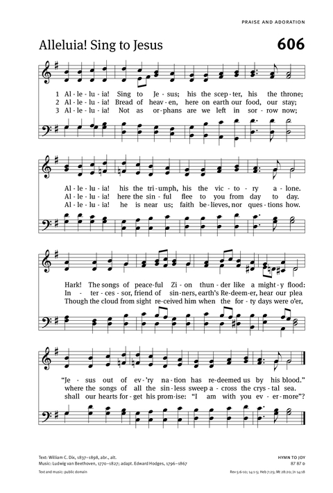 Christian Worship: Hymnal page 599