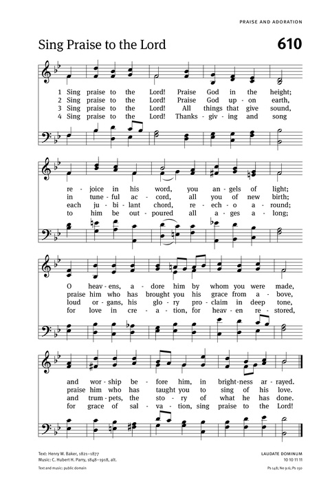 Christian Worship: Hymnal page 603