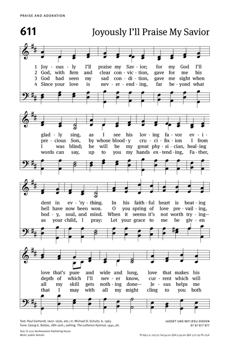 Christian Worship: Hymnal page 604