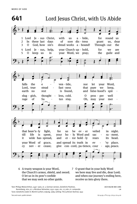 Christian Worship: Hymnal page 646
