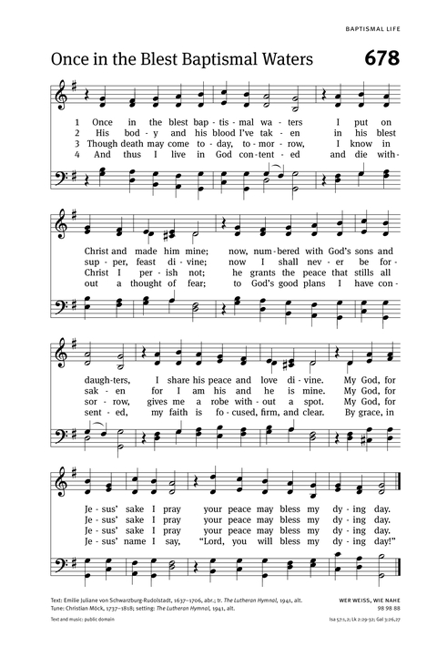 Christian Worship: Hymnal page 689