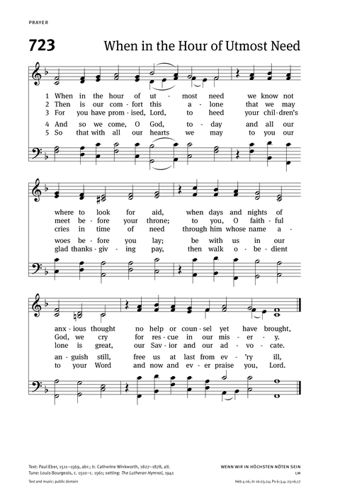 Christian Worship: Hymnal page 738