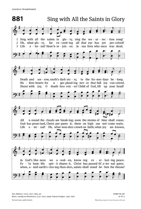 Christian Worship: Hymnal page 928