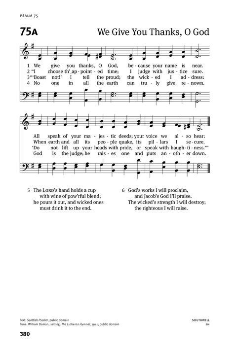 Christian Worship: Psalter page 380