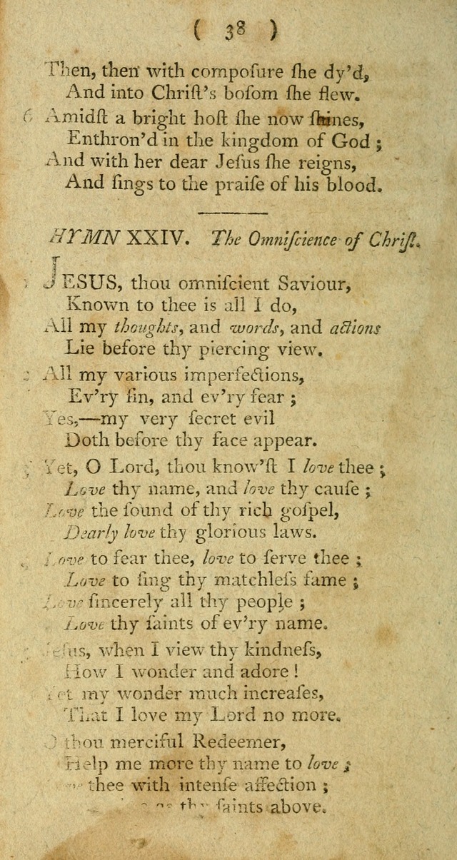 A Collection of Hymns for the use of Christians page 112