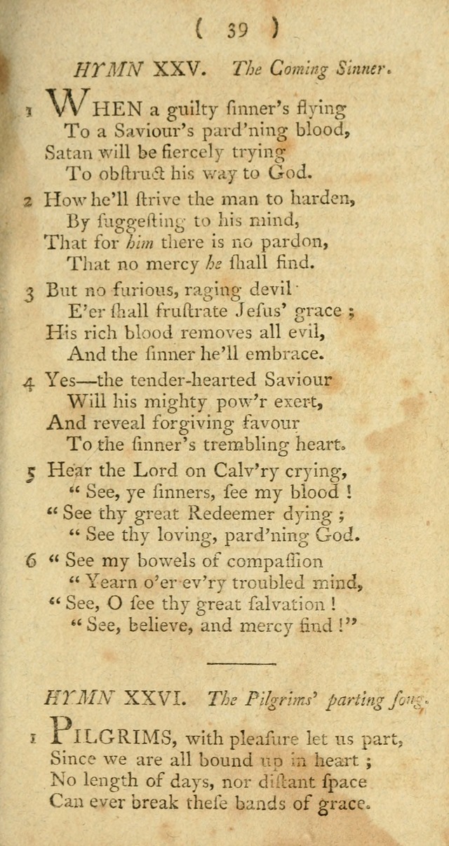 A Collection of Hymns for the use of Christians page 113