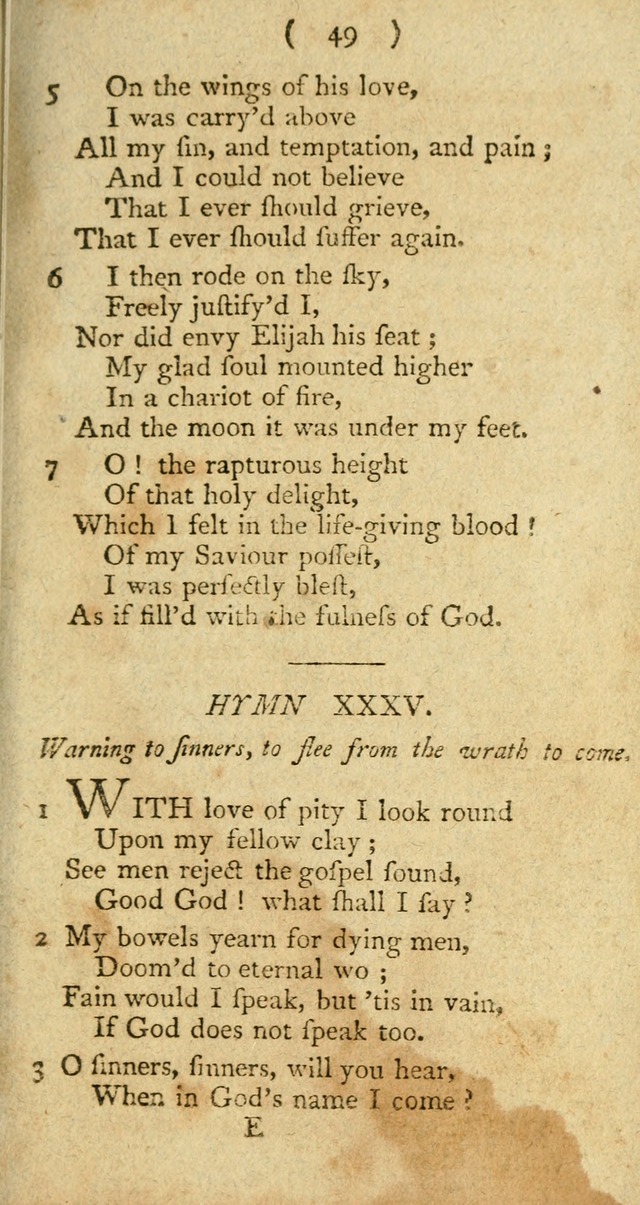 A Collection of Hymns for the use of Christians page 123