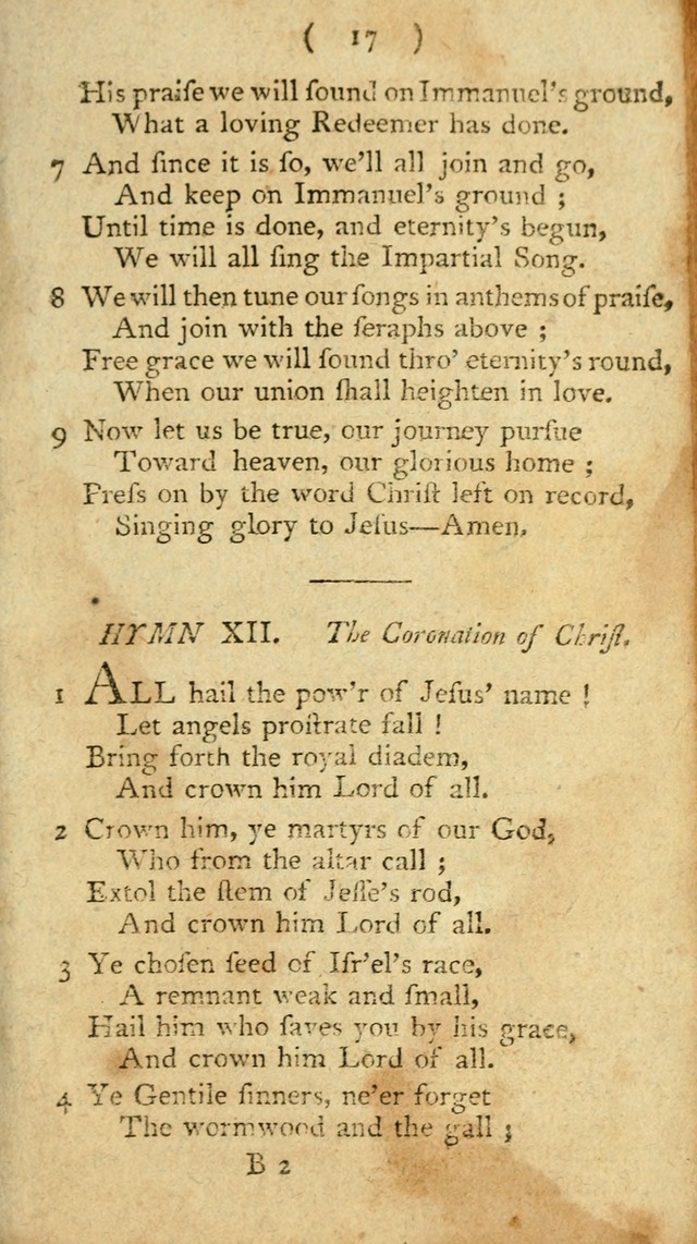 A Collection of Hymns for the use of Christians page 91