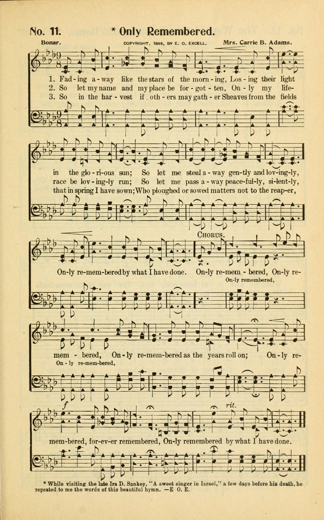 Diadems: a collection of religious songs, new and old, for the church and Sunday school page 11
