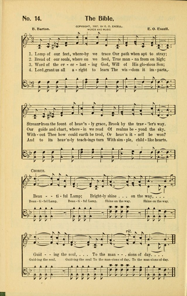 Diadems: a collection of religious songs, new and old, for the church and Sunday school page 14