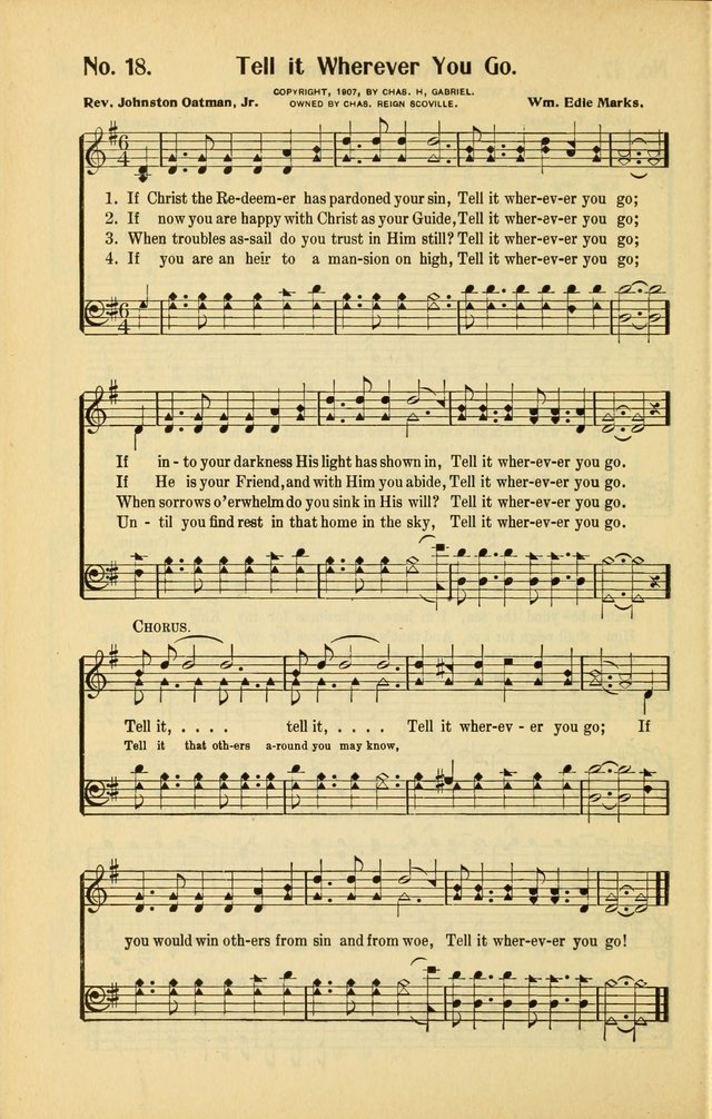 Diadems: a collection of religious songs, new and old, for the church and Sunday school page 18