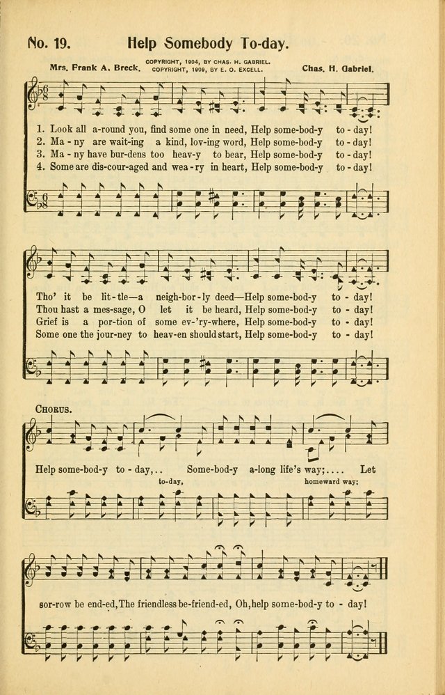 Diadems: a collection of religious songs, new and old, for the church and Sunday school page 19
