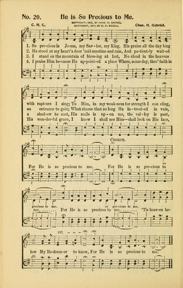 Diadems: a collection of religious songs, new and old, for the church and Sunday school page 20