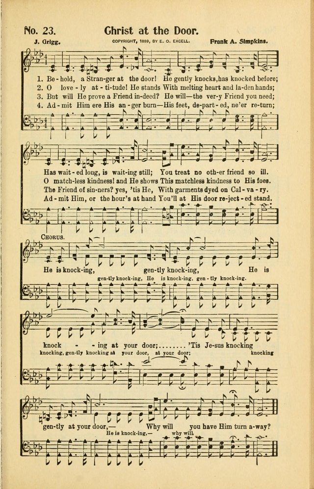 Diadems: a collection of religious songs, new and old, for the church and Sunday school page 23
