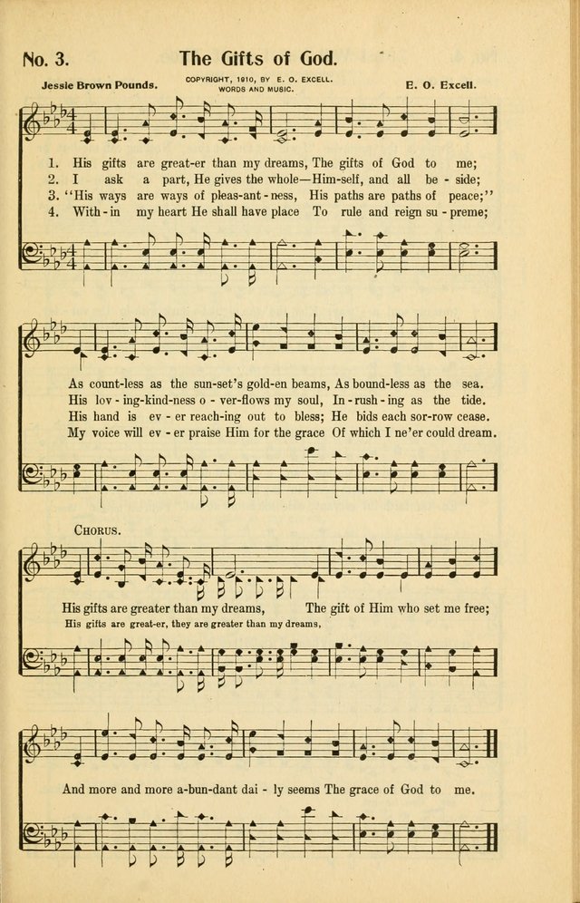 Diadems: a collection of religious songs, new and old, for the church and Sunday school page 3