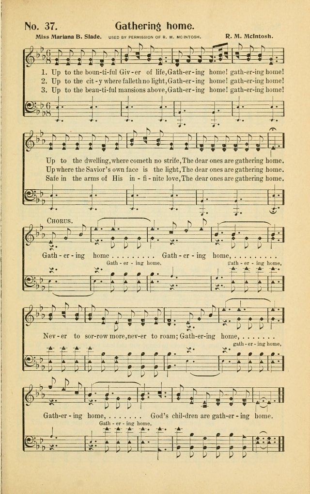 Diadems: a collection of religious songs, new and old, for the church and Sunday school page 37