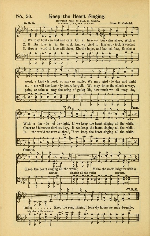 Diadems: a collection of religious songs, new and old, for the church and Sunday school page 50