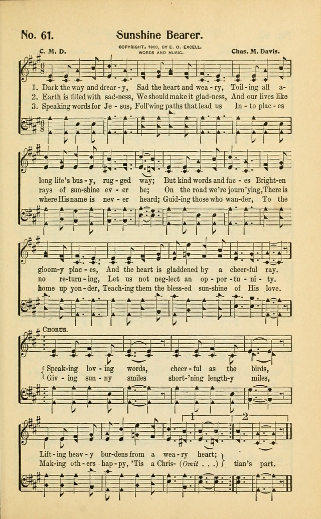Diadems: a collection of religious songs, new and old, for the church and Sunday school page 61